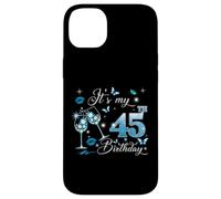 It’s My 45th Birthday Pink 45 Years Old Birthday Queen Party Coque pour iPhone 14 Plus