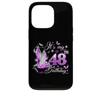 It’s My 48th Birthday Pink 48 Years Old Birthday Queen Party Coque pour iPhone 13 Pro