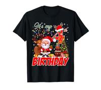 It’s My 4th Birthday Christmas 4 Years Old Santa Reindeer T-Shirt
