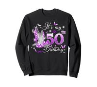 It’s My 50th Birthday Pink 50 Years Old Birthday Queen Party Sweatshirt