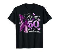 It’s My 50th Birthday Pink 50 Years Old Birthday Queen Party T-Shirt