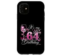 It’s My 64th Birthday Pink 64 Years Old Birthday Queen Coque pour iPhone 11