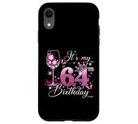 It’s My 64th Birthday Pink 64 Years Old Birthday Queen Coque pour iPhone XR