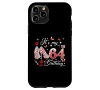 It’s My 64th Birthday Pink 64 Years Old Birthday Queen Party Coque pour iPhone 11 Pro