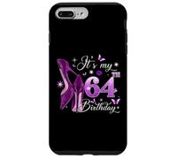 It’s My 64th Birthday Pink 64 Years Old Birthday Queen Party Coque pour iPhone 7 Plus/8 Plus