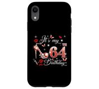 It’s My 64th Birthday Pink 64 Years Old Birthday Queen Party Coque pour iPhone XR
