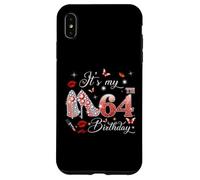 It’s My 64th Birthday Pink 64 Years Old Birthday Queen Party Coque pour iPhone XS Max