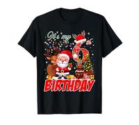 It’s My 6th Birthday Christmas 6 Years Old Santa Reindeer T-Shirt