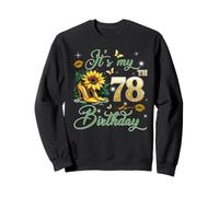 It’s My 78th Birthday Pink 78 Years Old Birthday Queen Party Sweatshirt