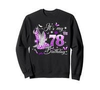 It’s My 78th Birthday Pink 78 Years Old Birthday Queen Party Sweatshirt