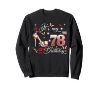 It’s My 78th Birthday Pink 78 Years Old Birthday Queen Party Sweatshirt