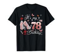 It’s My 78th Birthday Pink 78 Years Old Birthday Queen Party T-Shirt