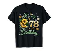 It’s My 78th Birthday Pink 78 Years Old Birthday Queen Party T-Shirt