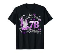 It’s My 78th Birthday Pink 78 Years Old Birthday Queen Party T-Shirt