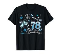 It’s My 78th Birthday Pink 78 Years Old Birthday Queen Party T-Shirt