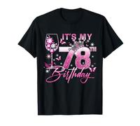 It’s My 78th Birthday Pink 78 Years Old Birthday Queen T-Shirt
