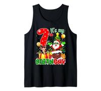 It’s My 7th Birthday Christmas 7 Years Old Santa Reindeer Débardeur