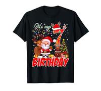 It’s My 7th Birthday Christmas 7 Years Old Santa Reindeer T-Shirt