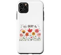 It’s Okay to Floral Mental Health Positive Affirmations Coque pour iPhone 11 Pro Max