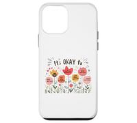 It’s Okay to Floral Mental Health Positive Affirmations Coque pour iPhone 12 Mini