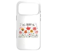 It’s Okay to Floral Mental Health Positive Affirmations Coque pour iPhone 17 Pro Max
