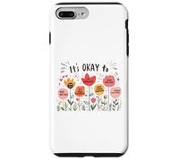 It’s Okay to Floral Mental Health Positive Affirmations Coque pour iPhone 7 Plus/8 Plus
