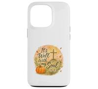 It’s Well with My Soul Fall Christian Watercolor Coque pour iPhone 13 Pro