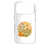 It’s Well with My Soul Fall Christian Watercolor Coque pour iPhone 17 Pro