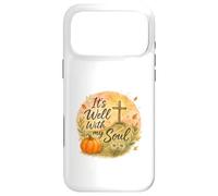 It’s Well with My Soul Fall Christian Watercolor Coque pour iPhone 17 Pro Max