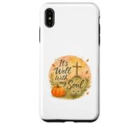 It’s Well with My Soul Fall Christian Watercolor Coque pour iPhone XS Max