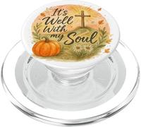 It’s Well with My Soul Fall Christian Watercolor PopSockets PopGrip pour MagSafe