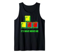 It’s What Moves Me Funny Gaming Vintage WASD PC Gamer Débardeur