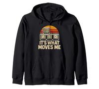 It’s What Moves Me Funny Gaming Vintage WASD PC Gamer Sweat à Capuche