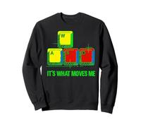 It’s What Moves Me Funny Gaming Vintage WASD PC Gamer Sweatshirt