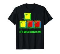 It’s What Moves Me Funny Gaming Vintage WASD PC Gamer T-Shirt