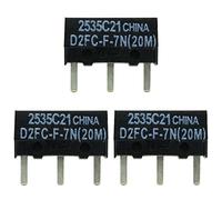 3X D2FC-F-7N (20M) Kit de réparation pour Micro-Interrupteur/Kit de réparation adéquat pour Souris d’Ordinateur de Logitech, Razer, Roccat, SteelSeries, etc.