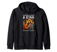 It Start Out with Kiss Judas Jesus Parodie Religious Faith Sweat à Capuche