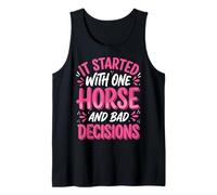 It Started with One Horse and Bad Decisions Fille De Ranch Débardeur