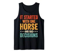 It Started with One Horse and Bad Decisions Fille De Ranch Débardeur