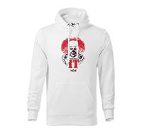 It Stephen King Inspired Clown Sweat A Capucha Blanc Unisex Size L