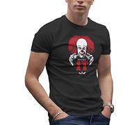 It Stephen King Inspired Clown T-Shirt Noir pour Homme Size M