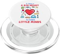 It Takes a Big Heart to Teach Little Minds - Cadeau pour Enseignant PopSockets PopGrip pour MagSafe