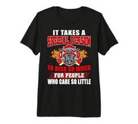 It Takes A Special Person Firefighter Fireman Firefighters T-Shirt Haut de Gamme