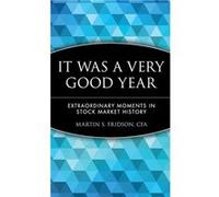 It Was a Very Good Year by Fridson Hardcover Book Fridson, Martin S. (Auteur)