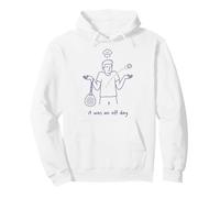 It Was an Off Day Funny Padel Excuse Doodle Player Humour Sweat à Capuche