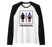 It Was Never A Dress Pouvoir Femmes Super-héros féminisme Manche Raglan