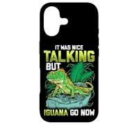 It Was Nice Talking But Iguana Go Now Iguana Funny Pun Coque pour iPhone 17