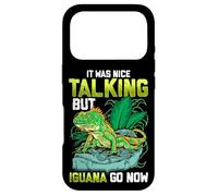 It Was Nice Talking But Iguana Go Now Iguana Funny Pun Coque pour iPhone 17 Pro