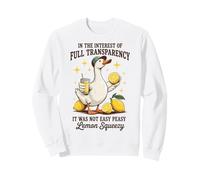 It Was Not Easy Peasy Support pour Limonade Humoristique et oie Sweatshirt