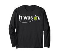 It Was on Pickleball Humour Phrase Jeu De Mots Pickleball Manche Longue